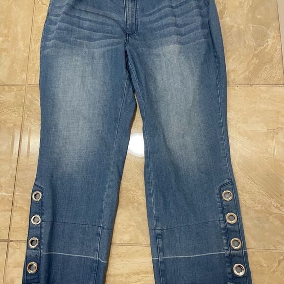 Standards & Practices Meryl Streight Cropped jeans size 16 - Picture 6 of 14